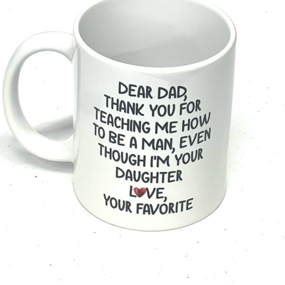 Dad White Mug with Heartfelt Message